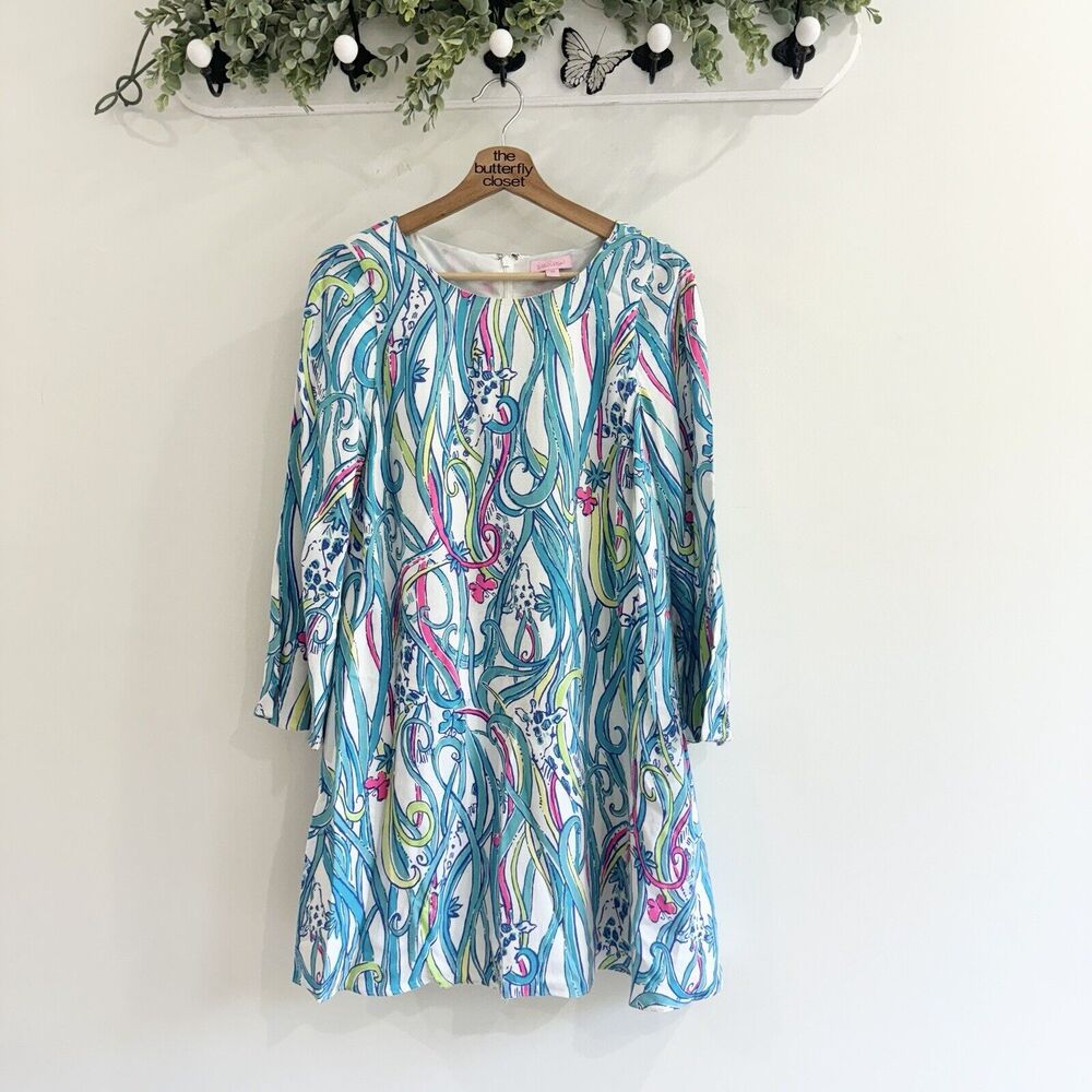 lilly pulitzer Colorful Colette Tunic Dress Long Sleeve XS Lined retired